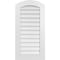 Ekena Millwork Arch Top Surface Mount PVC Gable Vent: Functional, w/ 3-1/2"W x 1"P Standard Frame, 20"W x 40"H GVPAR20X4001SF - alternate 1